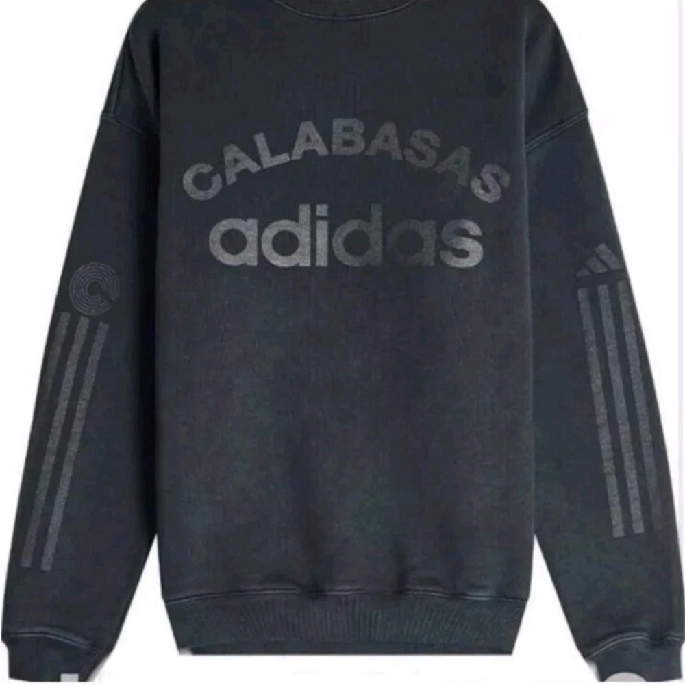 Yeezy Men's Charcoal Crewneck Sweater